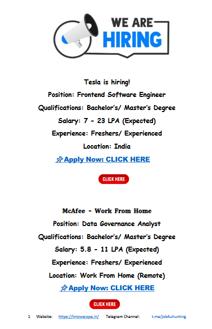 hiring in Corporate World