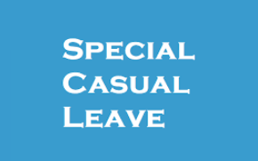 SPECIAL CASUAL LEAVE