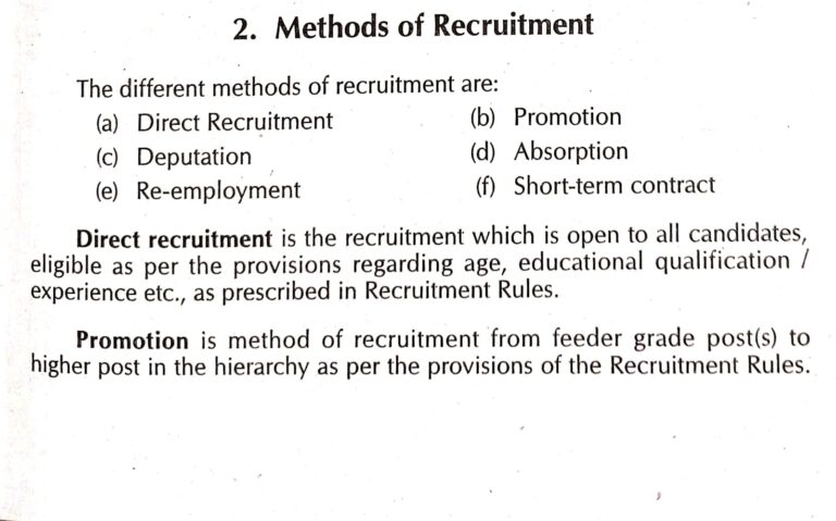 Methods of recruitment